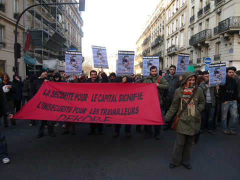 manifestation de soutien � Julien coupat