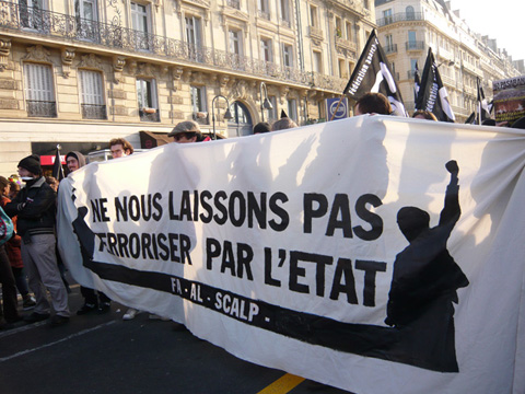 manifestation de soutien � Julien coupat