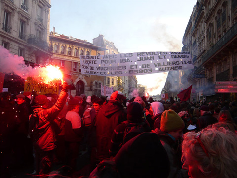 manifestation de soutien � Julien coupat