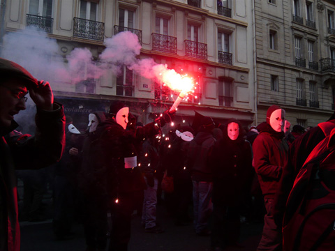 manifestation de soutien � Julien coupat