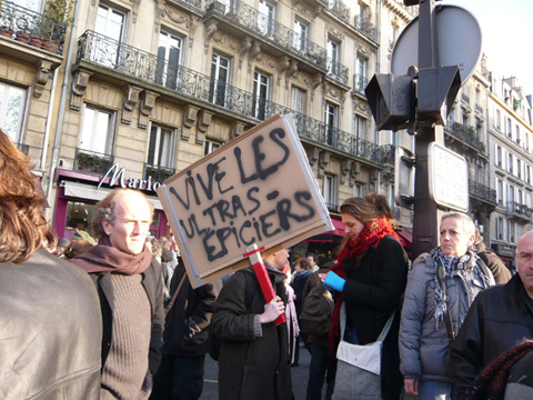 manifestation de soutien � Julien coupat